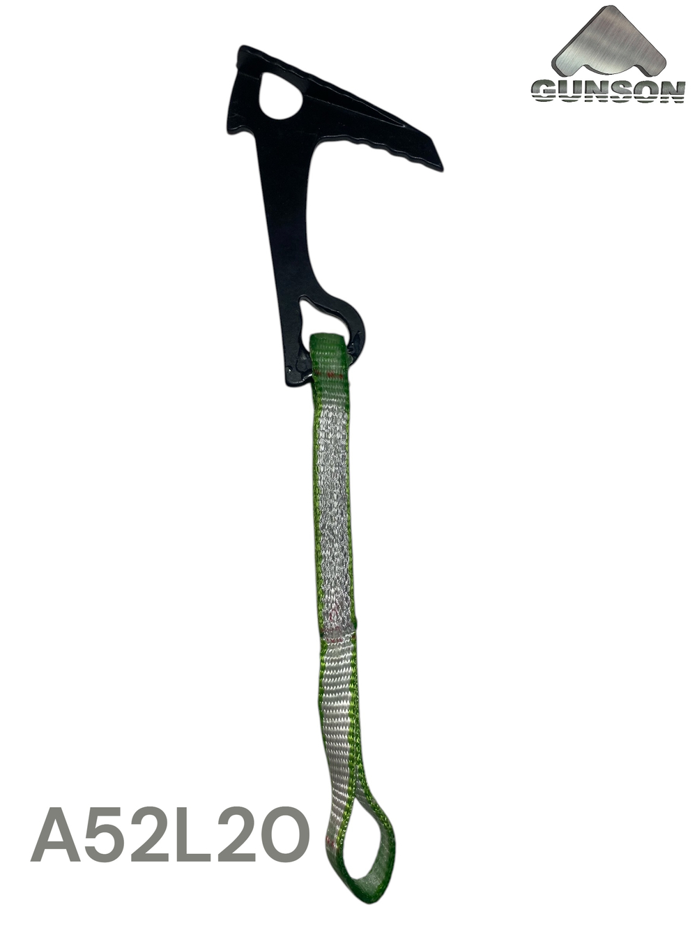 Якорь средний/3-10мм/правый отгиб/черный/L-120mm/оттяжка 20см Dyneema/ W-69g