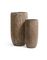 Кашпо TREEZ Effectory - серия Wood - Высокий округлый конус - Светлый дуб