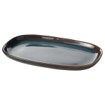 Тарелка декоративная IKEA GLADELIG (ГЛАДЕЛИГ), Синий, 20x13 см