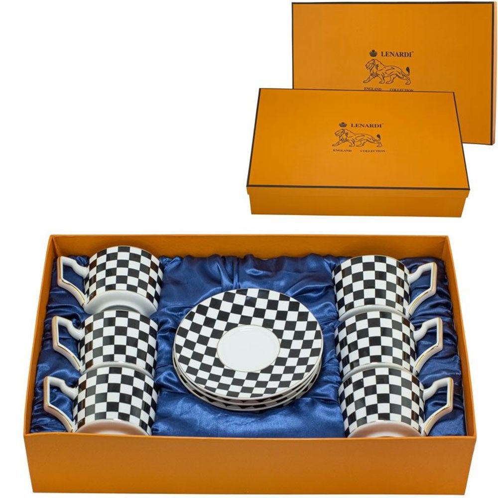 Lenardi 244-048 Чайный набор 12пр. 290 мл в под.уп.(х8)Фарфор