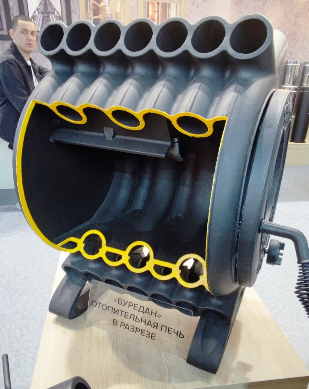 Чугунная печь длительного горения БУРЕДАН