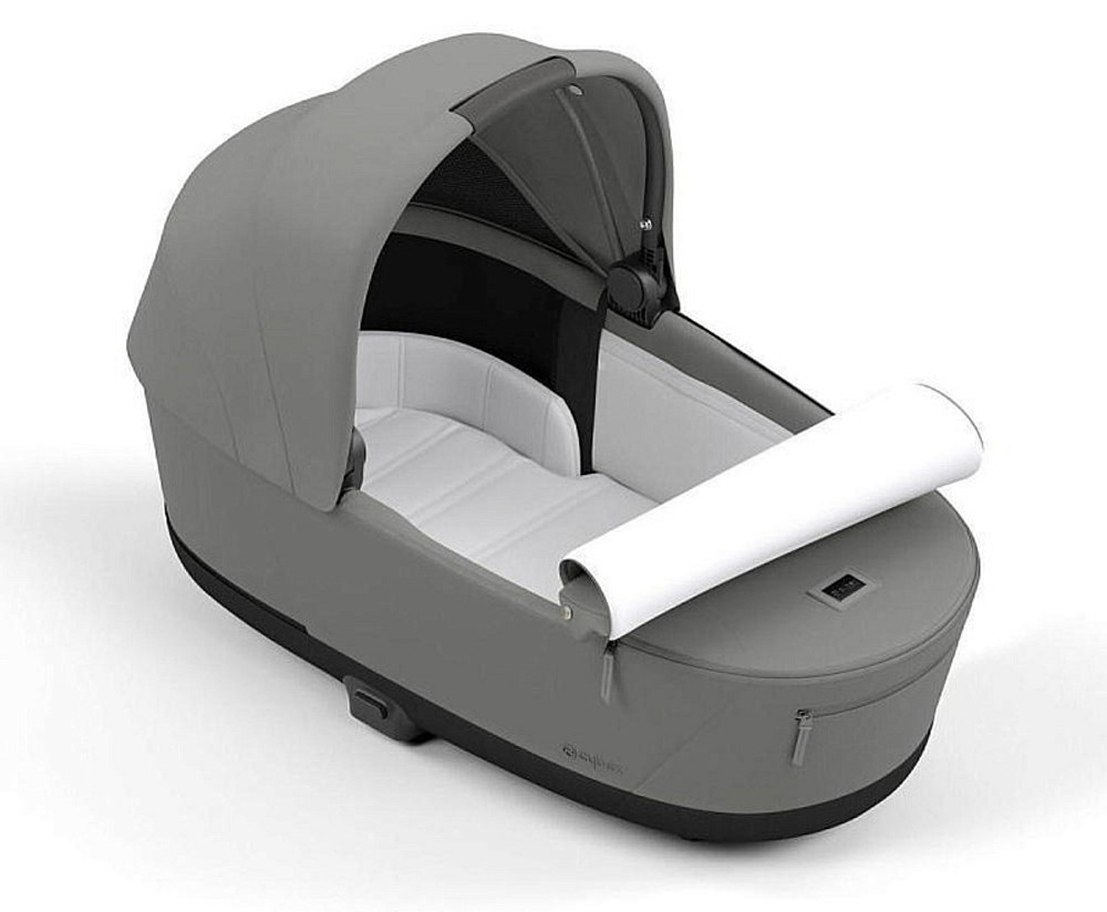 Коляска Cybex Priam IV Chrome Brown complete и автокресло Cloud G i-Size Almond Beige Plus 3 в 1 Mirage Grey