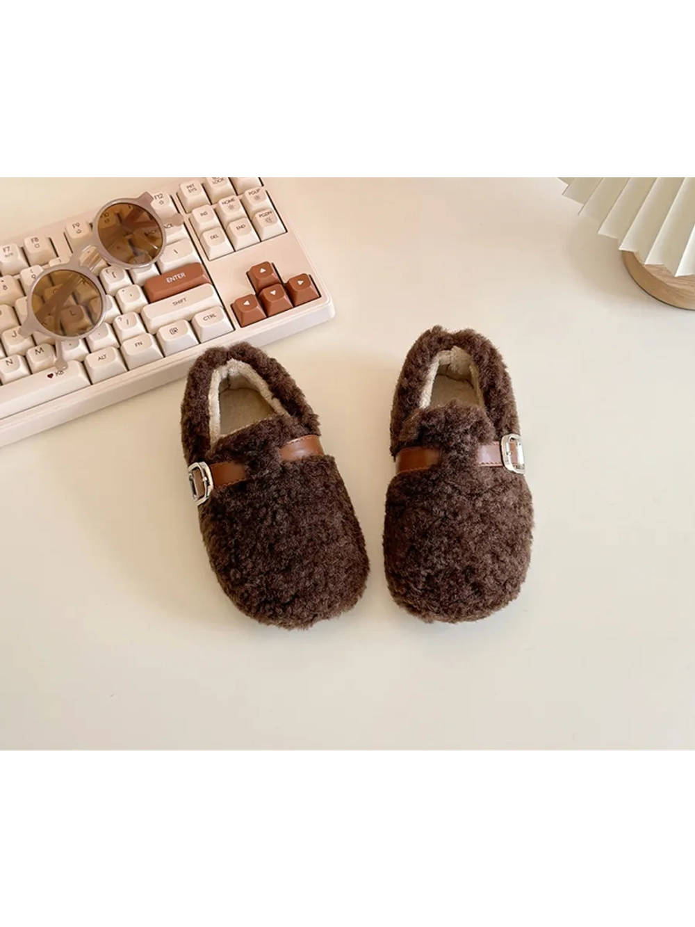 Балетки меховые