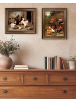 Картина интерьерная на холсте в раме 25*31 см