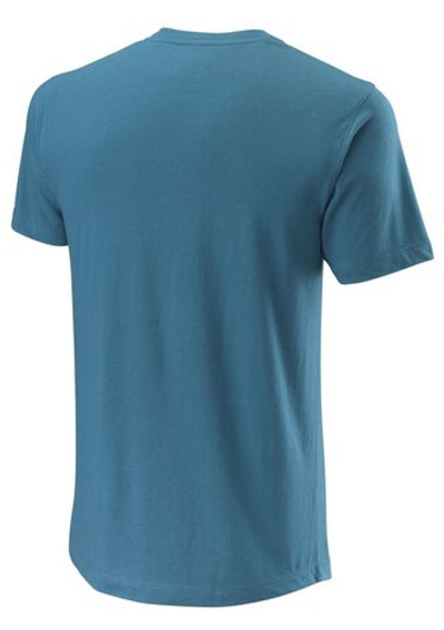 Мужская теннисная футболка Wilson Ace Ace Baby Tech Tee M - blue coral