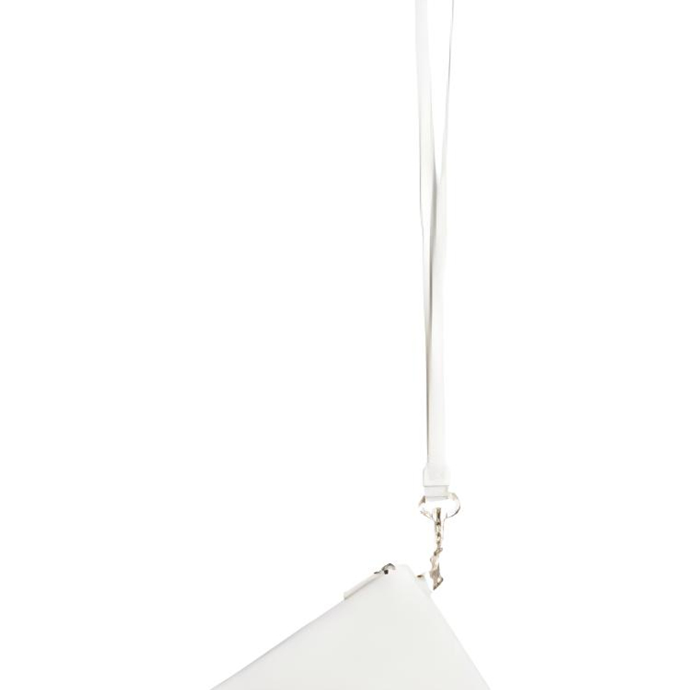 Balenciaga Cash Lanyard Grain Calfskin Card Holder Women"s White