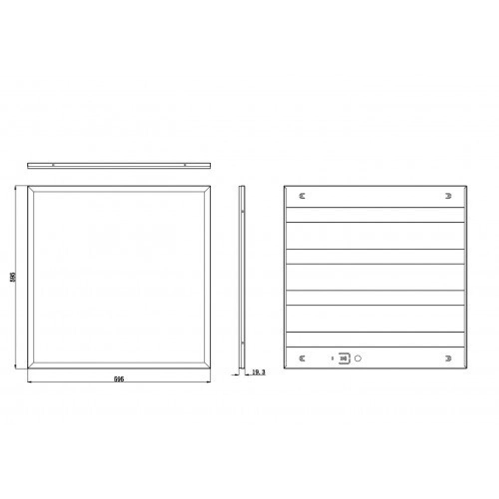 Светильник светодиодный ЭРА SPO-6-36-6K-M 36Вт 6500К 3200Лм IP40 595x595x19 матовый