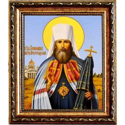 Вениамин Казанский, Петроградский, священномученик, митрополит. Икона на холсте