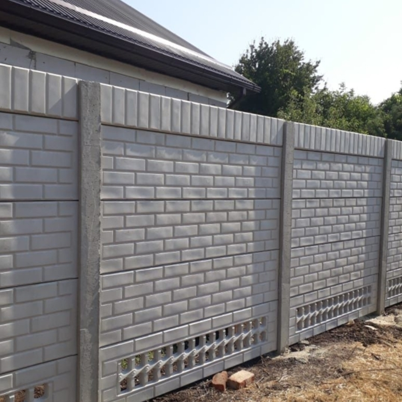 Евро-забор из бетона