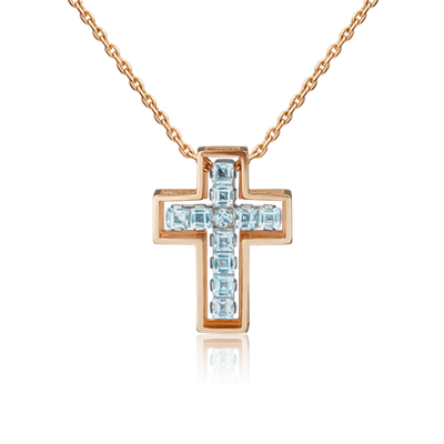 Подвеска из комбинированного золота c топазами 03-3148-00-201-1111-57