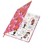 Дневник 1-11 класс 48 л., твердый, BRAUBERG, матовая ламинация, резинка, закладка-ляссе, с подсказом, "Сердечки", 107241