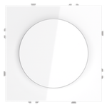 Светорегулятор встраиваемый VOLTUM S70 поворотно-нажимной 600 Вт, (белый глянцевый)