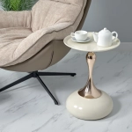 Кофейный столик Bradex Home Angel 40x55см, белый, металл