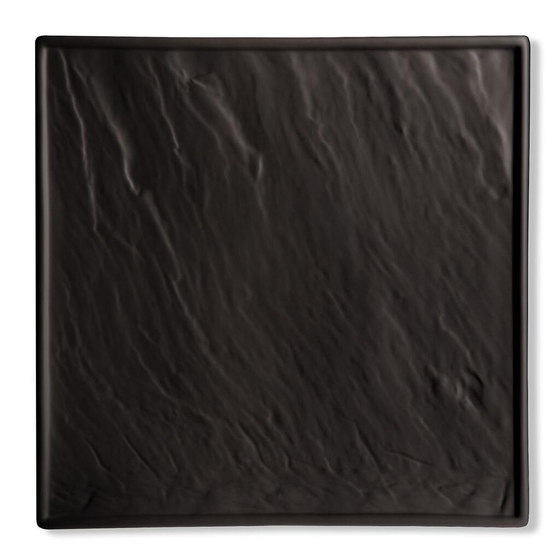 Блюдо квадратное 30*30 см Relief Black фарфор P.L. Proff Cuisine [8]