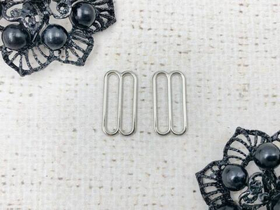 Регулятор для бюстгальтера металл, 1,5 см, никель