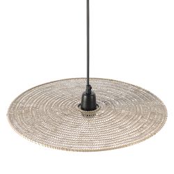 Светильник подвесной Vinger, Ø61х8 см, бежевый