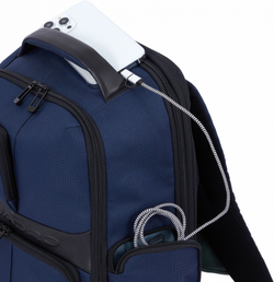 Рюкзак Piquadro Wollem CA6239W129BM/BLU синий полиэстер/натур.кожа