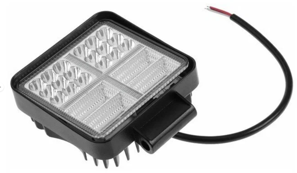 Противотуманная фара, 9-30 В, 54 LED (38 белых, 16 желтых), IP67, 162 Вт, направленный свет