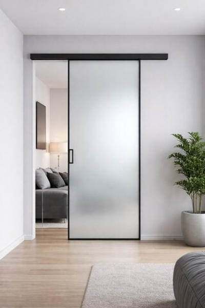 Раздвижная алюминиевая перегородка ALBA TROVARE Via Interio 2.0 с одним полотном