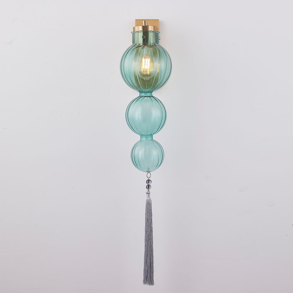 Бра Heathfield Lighting - Medina Wall Brass/Blue By Imperiumloft