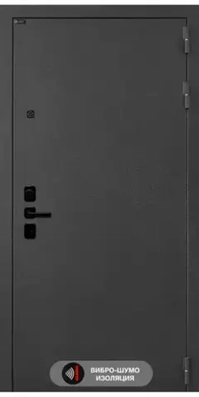 Входная дверь Муар серый с Зеркалом в рамке - 1101