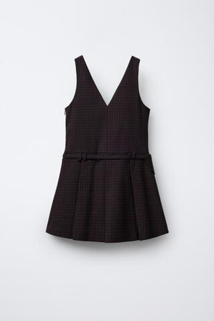 ZARA САРАФАН В КЛЕТКУ, ЧЕРНЫЙ