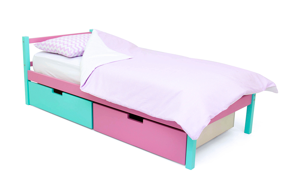 Детская кровать тахта Бельмарко Svogen мятный-лаванда