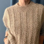 Описание по вязанию жилета спицами "Herbarium"