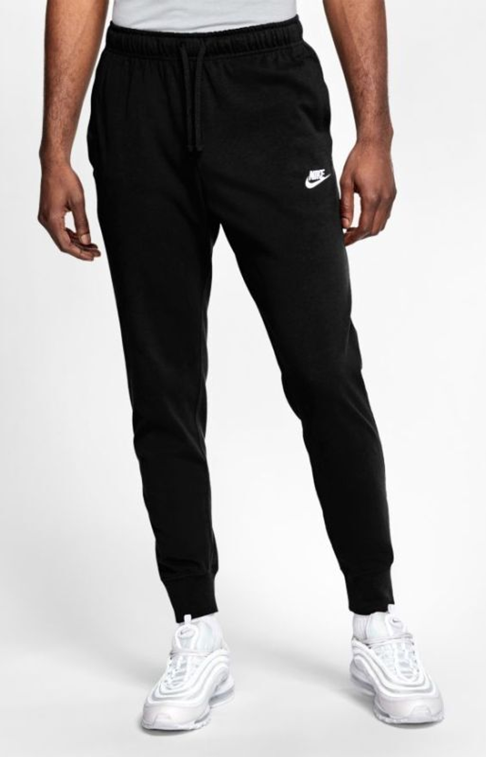 Мужские теннисные штаны Nike Sportswear Club Jogger M - black/white