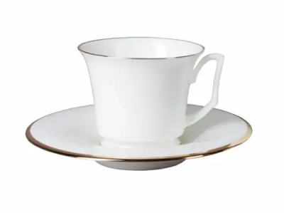 Чашка с блюдцем кофейная 145 мл форма Юлия рисунок Золотая лента арт. 81.17853.00.1