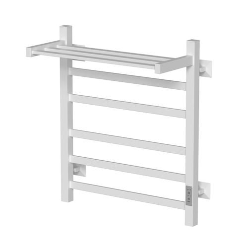 Полотенцесушитель MIXLINE TRIUMPH  60х50 (таймер, 419Вт, 4 перекладины + ПОЛКА) электрический БЕЛЫЙ