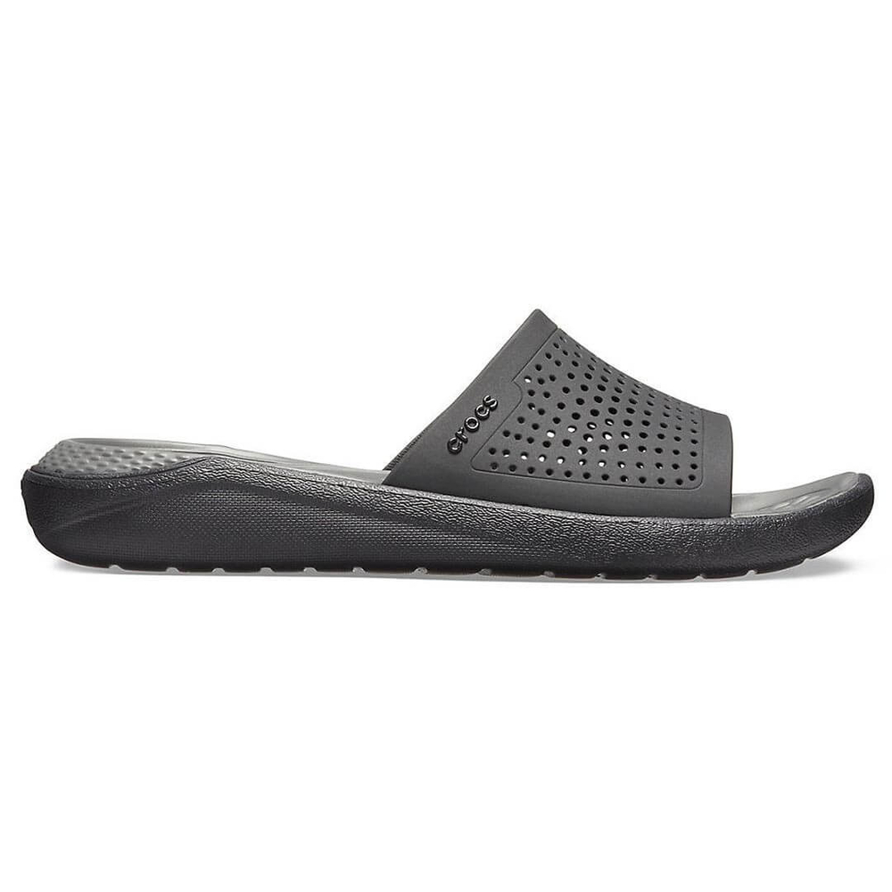 Шлепанцы CROCS LiteRide Slide Black Slate Grey