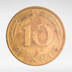 Germany, 10 Pfennigs, 1972, (Munich Mint - "D"), VF