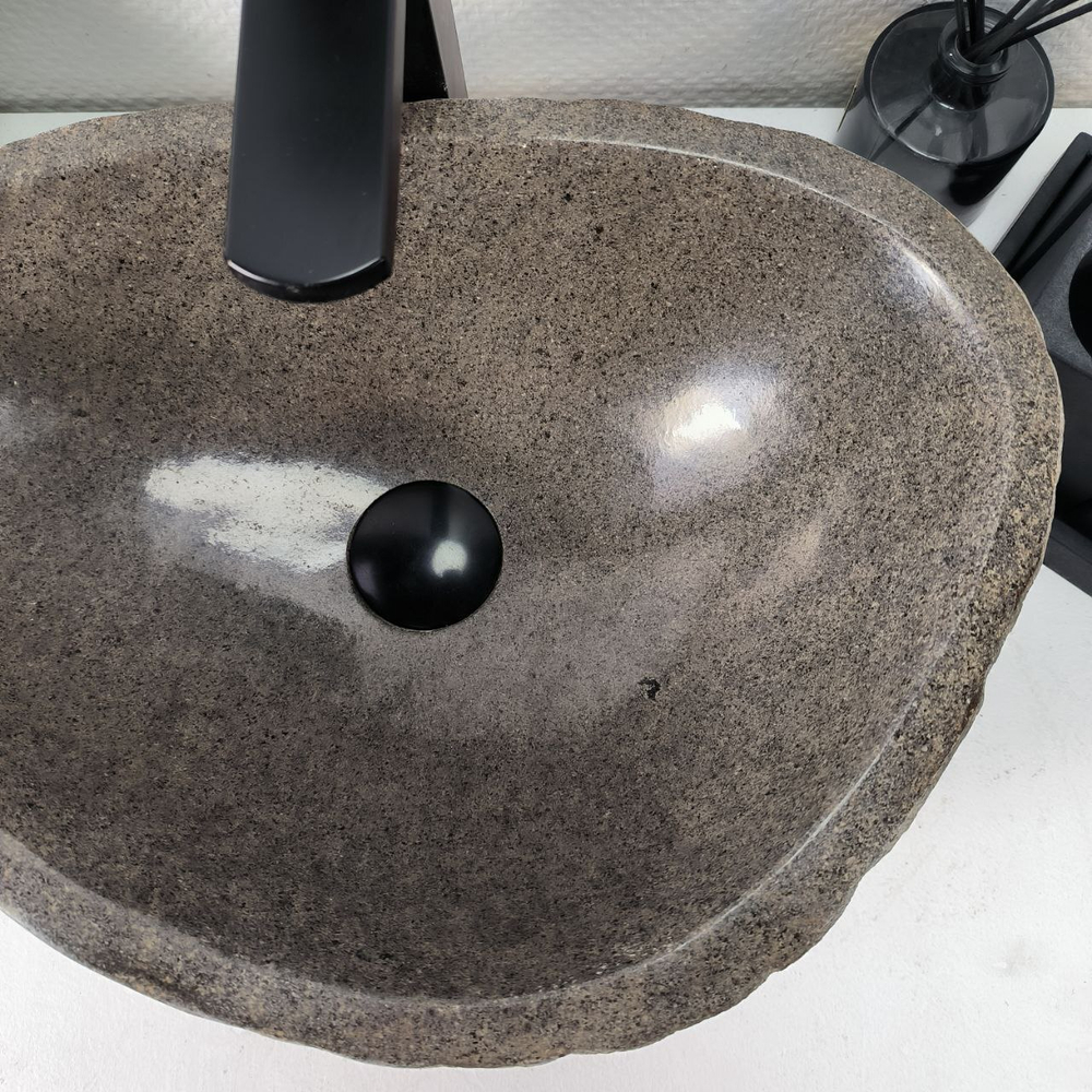 Раковина из речного камня RS-64943 45*32*15 0856