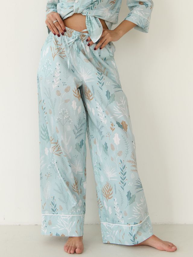 Брюки сатин Зимний лес