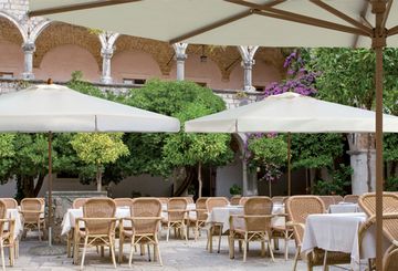 Зонт профессиональный телескопический Palladio Telescopic 4000 слоновая кость Scolaro Италия