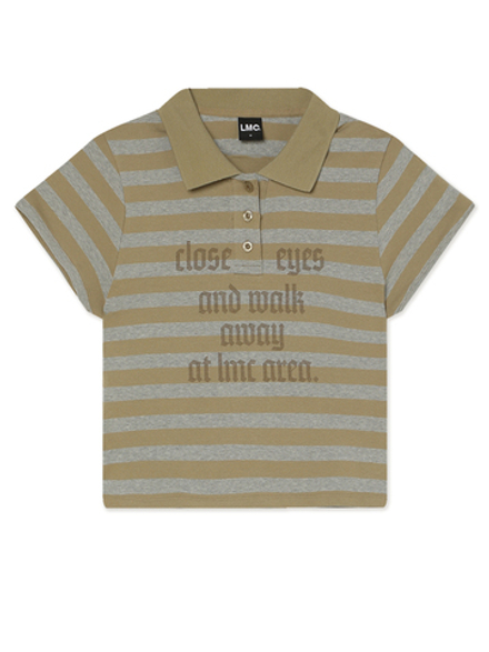 Женская Футболка Wm Lettering Stripe Collar