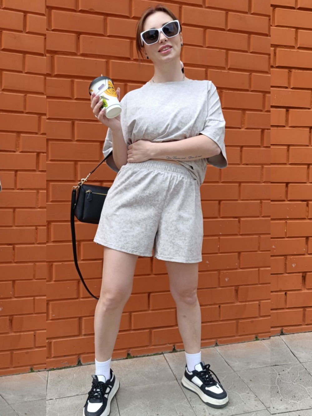 2442 Джемпер женский кулирка с лайкрой мрамор графит (52)