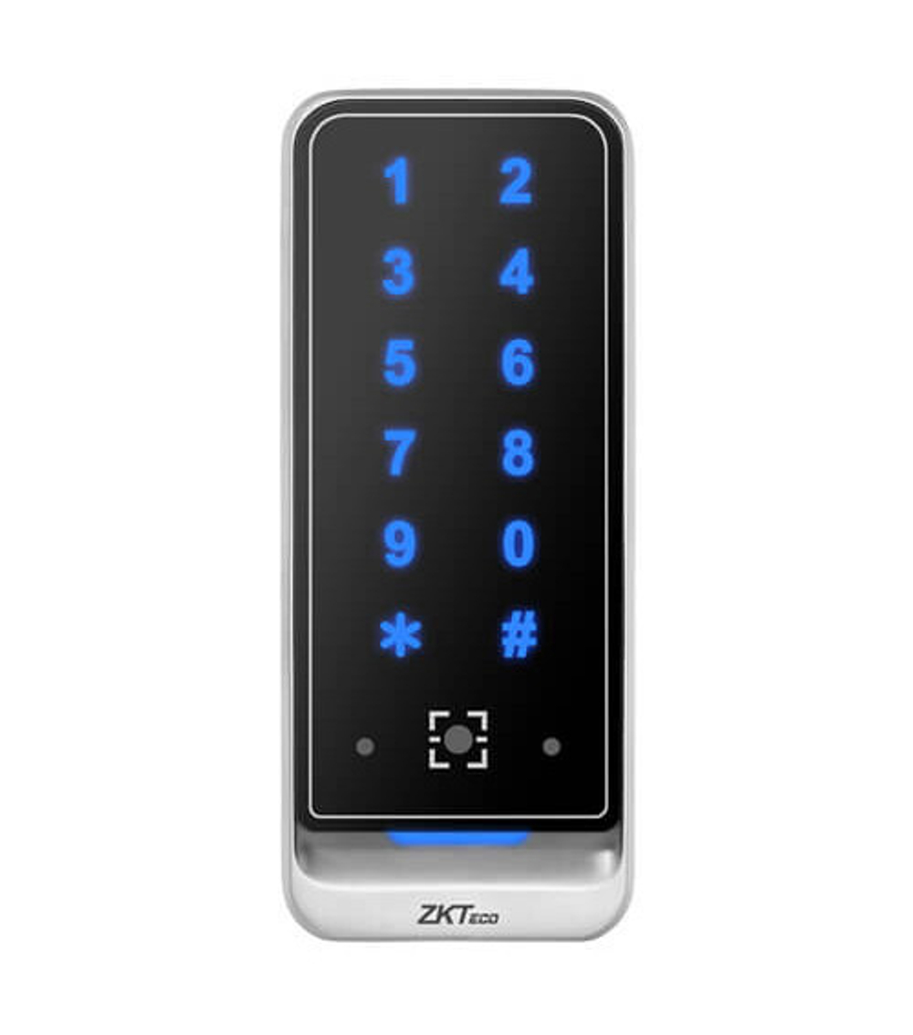ZKTeco QR600-VK-M, уличный накладной считыватель MIFARE и QR-кодов, с клавиатурой