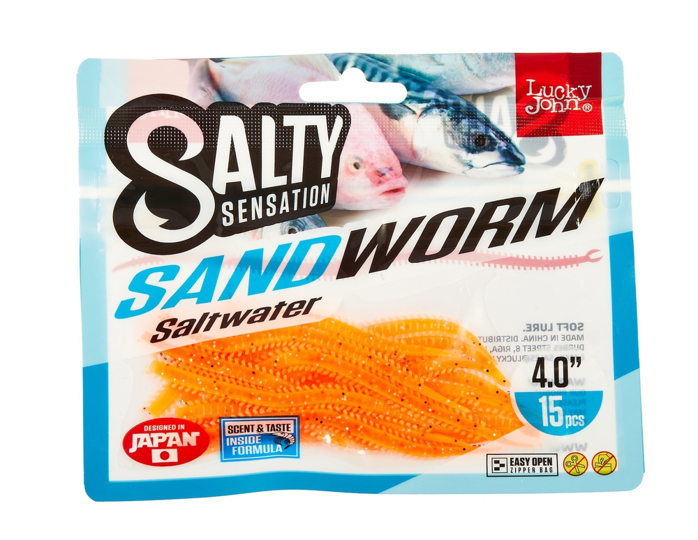 Черви съедобные искусственные Salt Water SANDWORM 2in (5 см), цвет F05, 24шт.