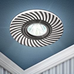 DK LD32 WH Светильник ЭРА декор cо светодиодной подсветкой MR16, 220V, max 11W, белый | Встраиваемые LED светильники