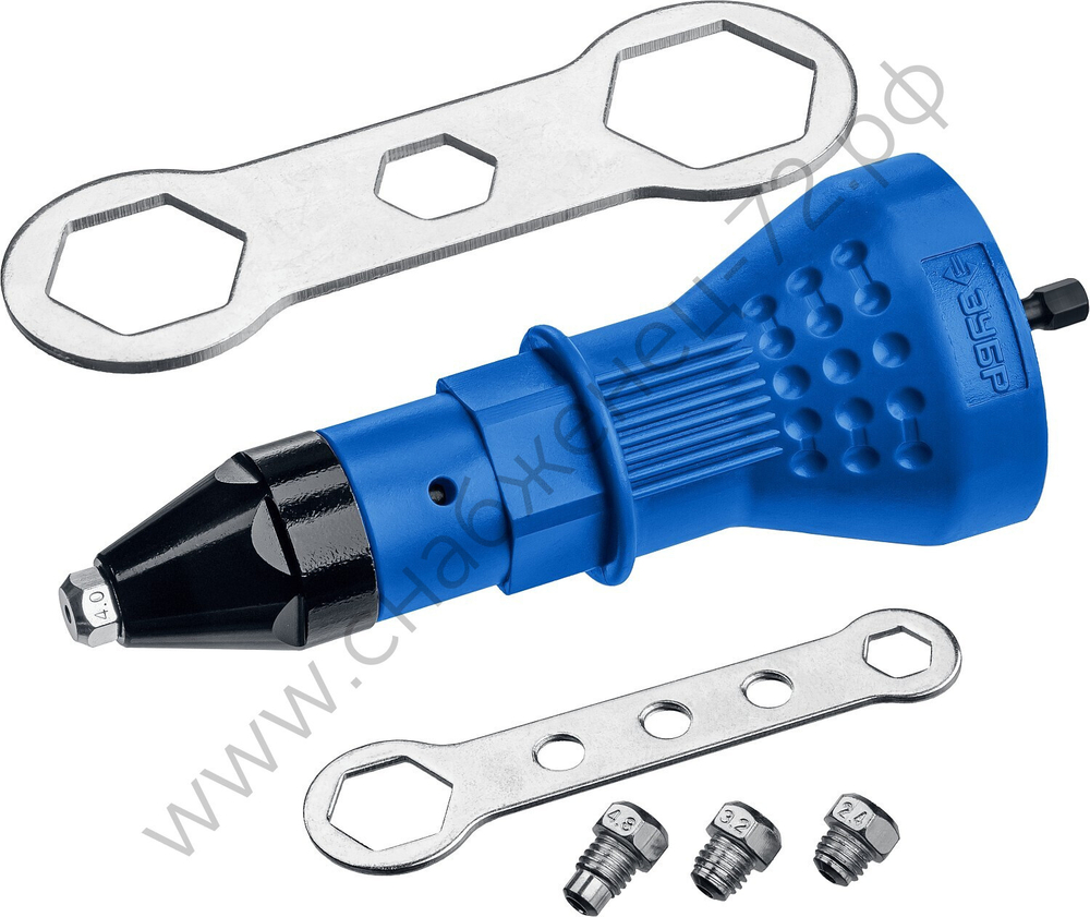 ЗУБР НВ-48 2.4-4.8 мм, насадка-заклепочник на шуруповерт, Профессионал (31220)