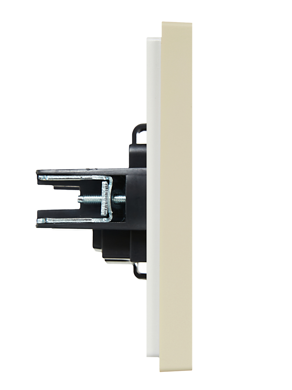 FORTE&PIANO Розетка 1-местная без заземления с защитными шторками винтовое крепление 10А FP417 ваниль IEK