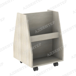 Книжная витрина на колёсах двусторонняя