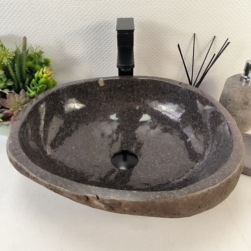 Раковина из речного камня RS-65220 47*41*15 0856