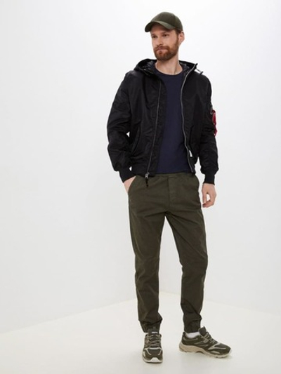 Куртка Бомбер Alpha Ind L-2B Hooded GEN II (черная - black)