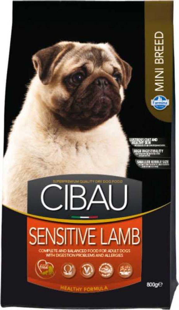 Сухой корм FARMINA Cibau Adult Mini Sensitive Lamb для взрослых собак мелких пород, ягнёнок