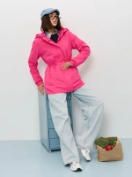 Ветровка с капюшоном удлиненная