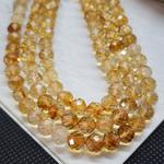Цитрин, бусина огранка, 6мм, высокое качество