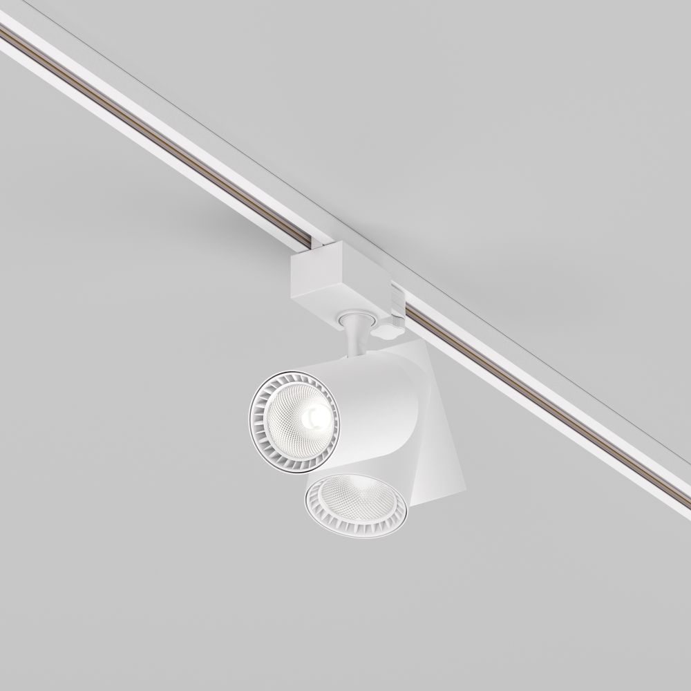 Трековый трехфазный светодиодный светильник Maytoni Trinity Vuoro TR029-3-10W4K-S-W
